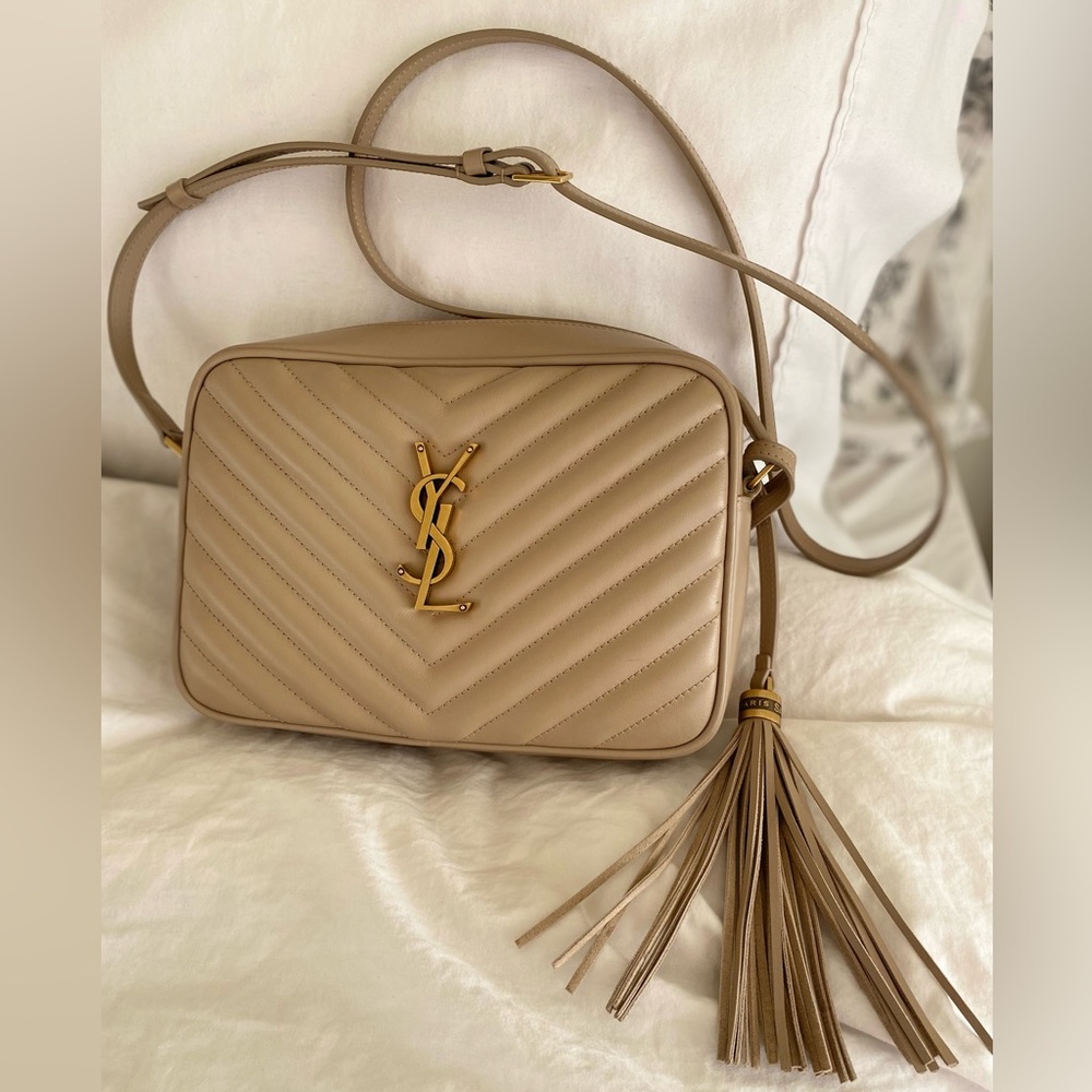 Authentic YSL Lou Matelasse Leather Camera Bag